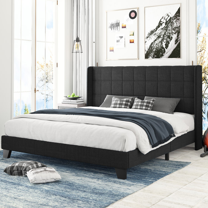 Latitude Run® Platform Bed Frame With Wingback & Reviews Wayfair